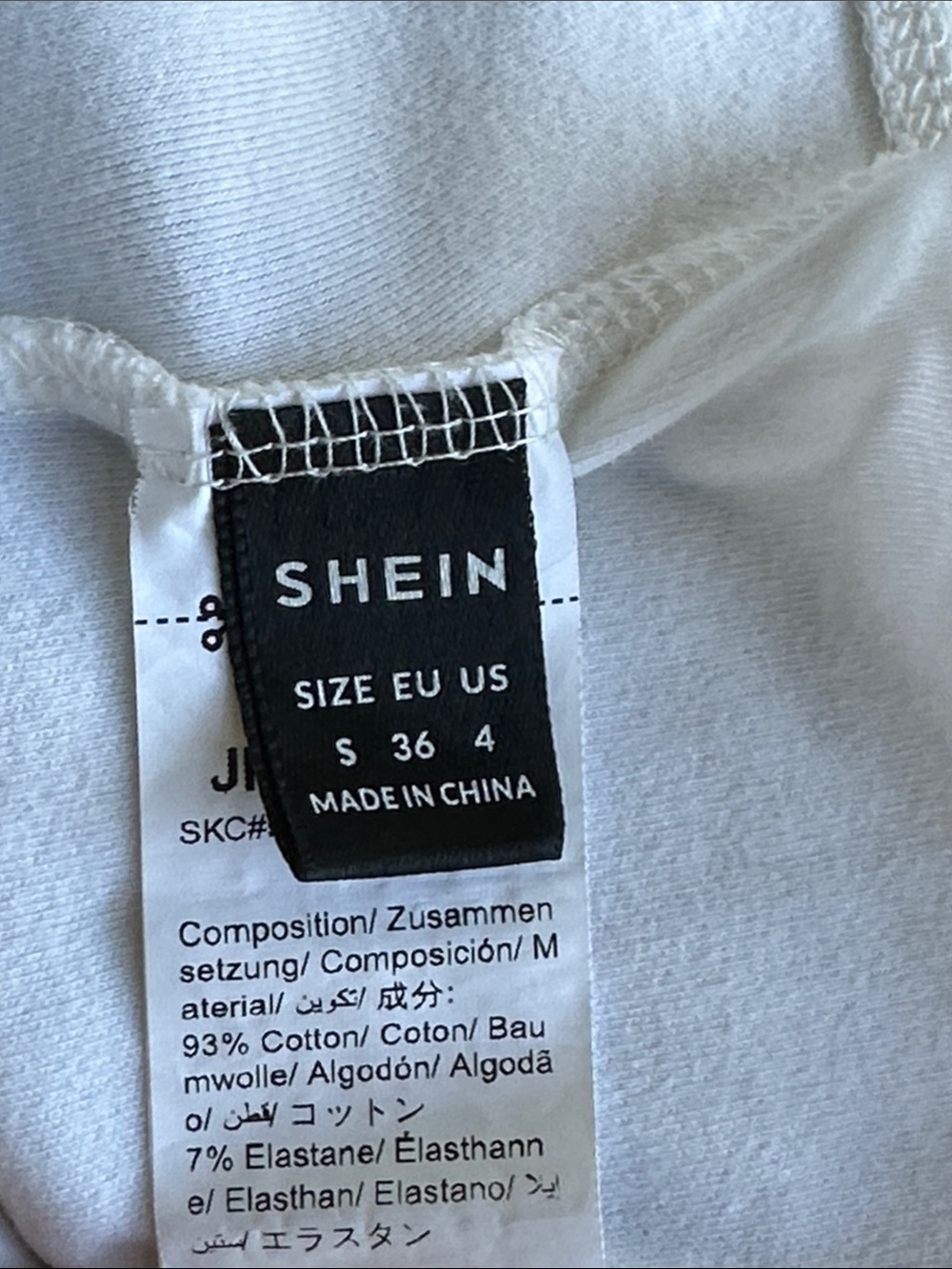 SHEIN One-Shoulder White Bodysuit - Picture 7 of 9